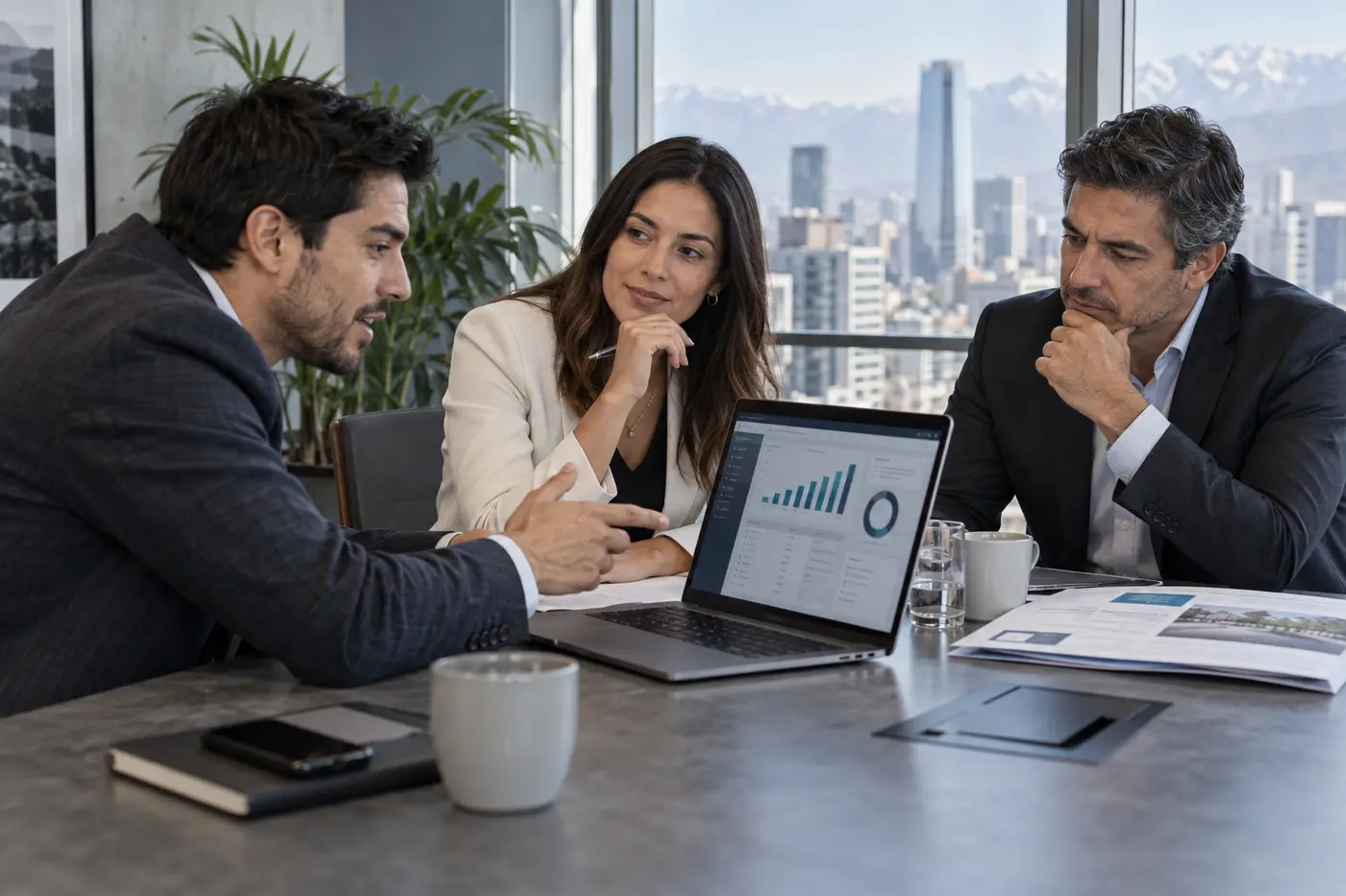 Equipo utilizando Sales Hub